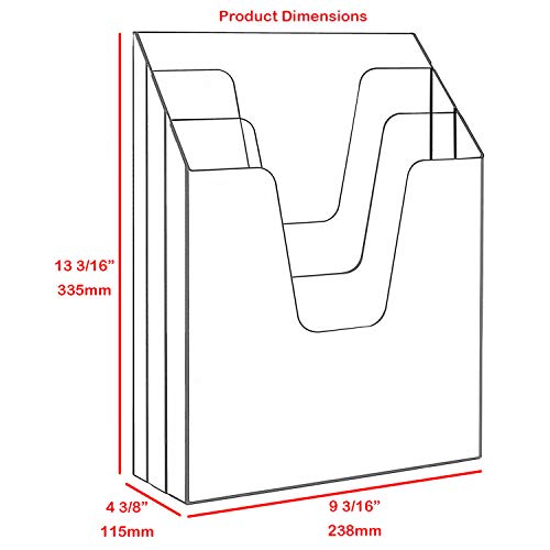 3 Acrimet+Vertical+Folder+Organizer+Clear