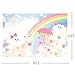MEHOFOTO 8x6ft Photo Background Cute Newborn Cartoon Rainbow White Cloud Birthday Party Decoration Backdrops Banner for Photography