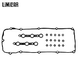 LIMICAR Engine Valve Cover Gasket Kits with Grommet Seals Compatible with 2002 2003 2004 2005 2006 BMW 325Ci 325i 325xi 330Ci 330i 330xi 525i 530i X3 X5 Z4 E46 E53 E60 E83 E85