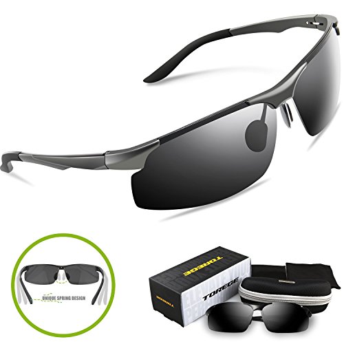 Torege men s sports style polarized sunglasses for cycl…