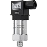 Pressure Transmitter Sensor 0-232 PSI,Industrial Transducer,1/4 NPT Thread Stainless Steel Gauge Pressure Sensor for Oil Fuel,Water,Air