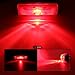 USA Made - TecNiq Red LED Clearance Side Marker Light 1x4 Camper /Trailer Truck (With Black Bracket)