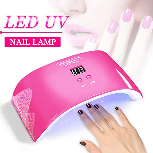 image for Lavender Violets 24W LED Nail Lamp UV Nail Light, Auto-Sensing Quick-D
