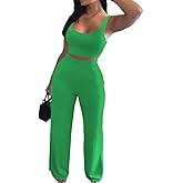 Nimsruc 2 Piece Outfits for Women Casual Sweat Sets Comfy Sleeveless Matching Tracksuits