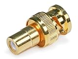 Monoprice BNC Male to RCA Female Adaptor - Gold Plated
