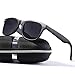 Sunglasses for Men Vintage Polarized Sun Glasses Mens Shade WP1001-2（matte/Black