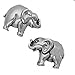 Corinna-Maria 925 Sterling Silver Elephant Earrings Studs Tiny Mini Stainless Steel Posts and Backs