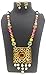Satyam Kraft Women's Traditional Meenakari Multi Pearl Two Sided Wearable(Random Pendant),Reversible Necklace S Standard Multicolor
