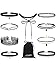 Mudder Black Choker Set Velvet Choker Necklace Lace Tattoo Choker Tassel Women Necklace, 9 Pieces
