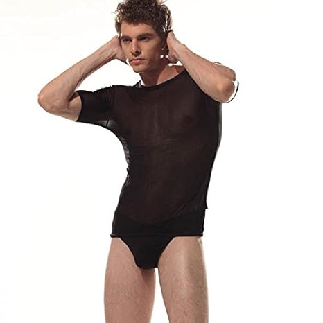 maglietta trasparente uomo