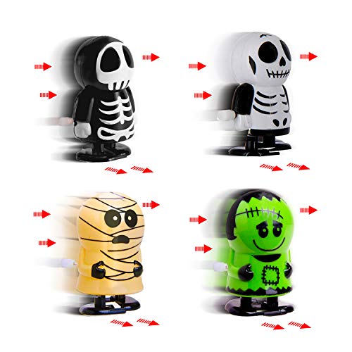 15 PCs Wind Up Halloween Toys Assortment Party Favors for Halloween Trick or Treat Goody Bags Prizes - Thumbnail 2