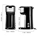 HAMSWAN Single Serve Coffee Maker Brewer, K Cup Coffee Maker for K Cup Pods & Ground Coffee, 2-way Small Thermal Drip Coffee Machine, Programmable, Automatic Clean & Shutoff, Permanent Filter (Black)