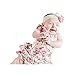 Newborn Baby Girls Halter Cotton Ruffles Romper Backless Sunsuit Jumpsuit Dress (0~6Months, Pink)