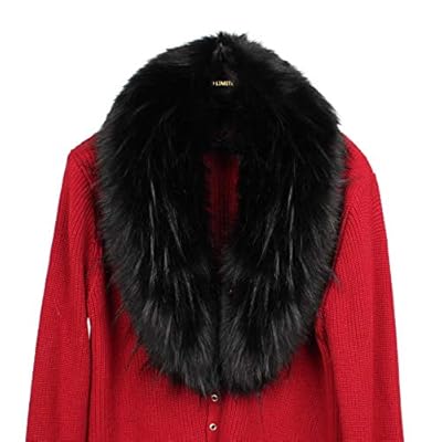 Dikoaina Soft Faux Fur Collar Women's Neck Warmer Scarf Wrap Dikoaina Soft Faux Fur Collar Women's Neck Warmer Scarf Wrap