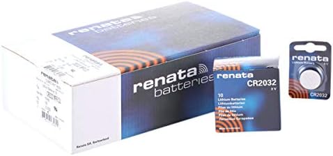 Renata CR2032 Lithium-Knopfzellen – 3 V, 12 Stück, Für Uhren, Taschenrechner, Fernbedienungen
