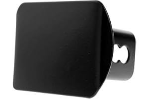 LFPartS Blank Black Trailer Metal Hitch Tube Cover Fits 2" Receivers