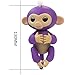 Fingers Monkey Toys， Interactive Baby Monkey Electronic Pet Toy for Children Kids … (Purple)