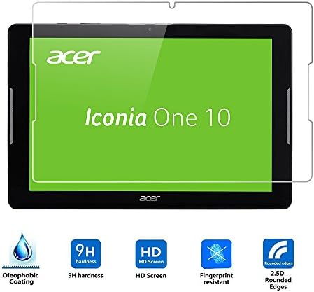 For Acer Iconia One 10 B3-A30 Screen Protector, Vikoo [Tempered Glass] 9H Hardness Scratch Proof Ultra-thin HD Ultra Clear Glass Screen Protector