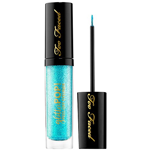 TOO FACED Glitter POP! Peel-Off Eyeliner I'm Half Mermaid - teal with aqua glitter