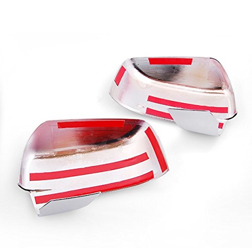 Hot Triple Durable Chrome Side Door RearView Mirror Cover Trim For 2009-2012 Dodge Ram 1500/2500/3500 w/Turn Light