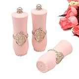 Coolrunner 3pcs Plastic Pink Empty DIY Lip Balm Tube Lipstick Chapstick Container Cosmetic Holder (3pcs)