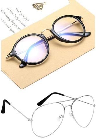 Sheomy Wayfarer Round Unisex Spectacle Frame(Transparent|55|Selfy Round Transparent Wayfarer4)