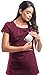 Empire Waist Nursing Top (Medium, Plum)
