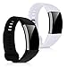 kwmobile Silicone Watch Strap for Huawei Band 2 / Band 2 Pro - 2X Fitness Tracker Replacement Band Wristband Bracelet Set with Clasp