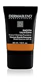 Dermablend Smooth Liquid Camo Medium to High Coverage Foundation Makeup with SPF 25, 50c Honey Beige, 1 fl. oz.