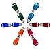 12-Pack S14 11W Colored Glass Decorative Antique Vintage Edison Incandescent Bulbs for E26 Sockets, 6 Color, Waterproof Replacements Medium Base Lights for Celebration Indoor Outdoor Garden Deck Yard