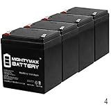 Mighty Max Battery ML5-12 - 12V 5AH Battery for Razor E100 E125 E150 E175 Electric Scooter - Not Compatible with Power Core E100-4 Pack Brand Product
