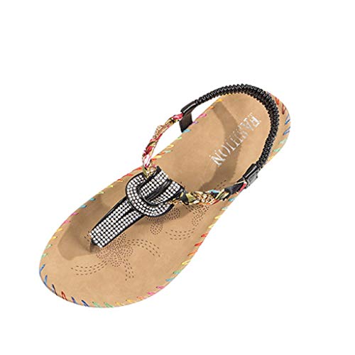 Women Fashion Crystal Sewing Roma Style Slipper Sandals Casual Shoes - Thumbnail 7