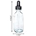(Pack of 12) 2 oz. Clear Boston Round with Black Glass Dropper