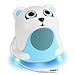 GOgroove Mini Cute Animal Battery Powered Portable Wired Speaker (Polar Bear) with LED Night Light Speaker for Kids - Passive Subwoofer, Built-in 3.5mm AUX Cable - Plug into Tablets, Phones, More