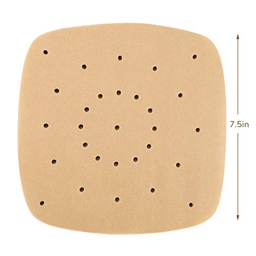 Beasea Air Fryer Parchment Paper 200pcs, 7.5 Inch Unbleached Air Fryer