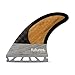 Futures Fins - V2 RM BLACKSTIX 3.0 Thruster - Bamboo/Grey