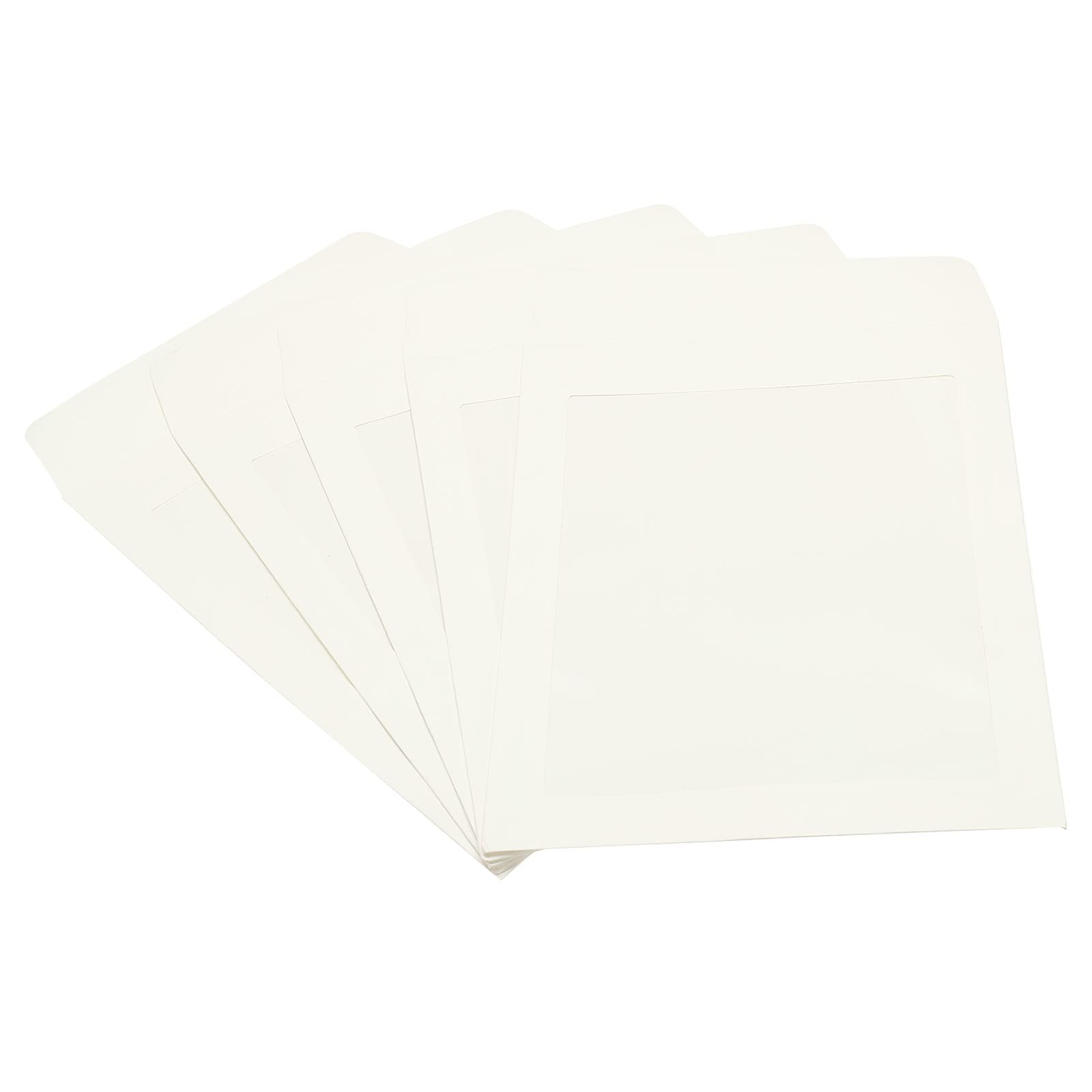PATIKIL Full Face Window Envelopes 10 Pack A5 Clear Single Sided for Mailing Statement Photos Catalogs, White