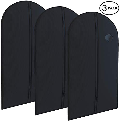 Black Suit Garment Travel Bags 3 Pack - 40" X 24" - By Your Bags - Thumbnail 6