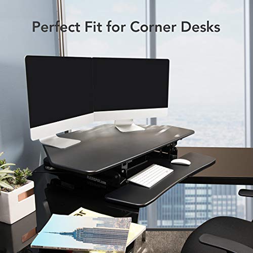 FlexiSpot Height Adjustable Standing Desk Converter 41 Inch Stand Up