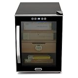 Whynter CHC-122BD Elite Touch Control Stainless Cigar Cooler, Black Humidor, One Size