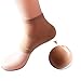 MAXSOINS Ultra Comfortable Plantar Fasciitis Silicone Gel Heel Protective Support Sleeve - Shock Absorbing and Breathable - 1 Pair (Skin color)