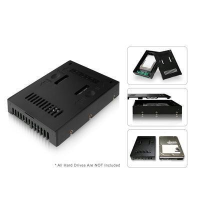 ICY DOCK 2.5" to 3.5" SAS / SATA HDD & SSD Converter / Mount / Kit / Adapter - EZConvert MB882SP-1S-2B