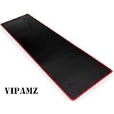 Vipamz Extended Xxxl Gaming Mouse Pad - 36"x12"x0.12" Dimension - Portable with Extended XXL Size - Non-slip Rubber Base - Special Treated Textured Weave with Precision Control (red)