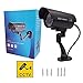 Dummy Simulated Security Camera, Fake CCTV Surveillance Camera System w/Realistic Body, Blinking Flashing LEDs Bullet Camera, Indoor Outdoor for Homes & Business Monitoring, Black, ANRAN