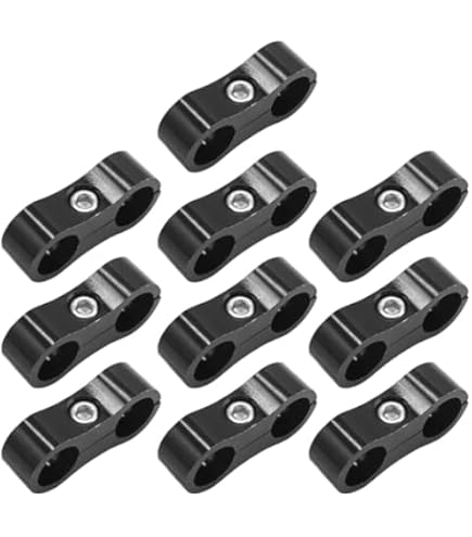 AN8 8AN 8 Gas Fuel Hose Line Clamp Finisher Adapter Finishers - Foto 11