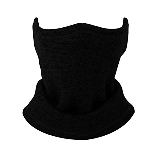 comfortable Winter Windbreak Pattern Face Mask Motorcycle Face Masks Half Face Out Riding Bicycle Football Outdoor Sport balacava Vibola (Black)
