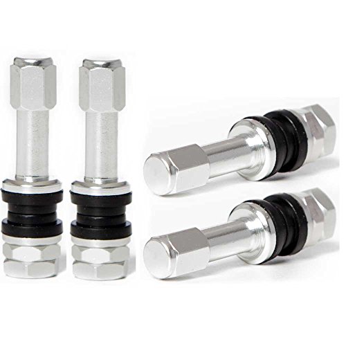 Circuit Performance VS48 Silver Bolt-In Valve Stems 48mm (Set of 4)