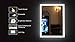 HAUSCHEN 32x24 inch LED Bathroom Wall Mounted Mirror with High Lumen+CRI 95 Adjustable Color Temperature+Anti Fog+Dimmer Function+IP44 Waterproof+Vertical & Horizontal