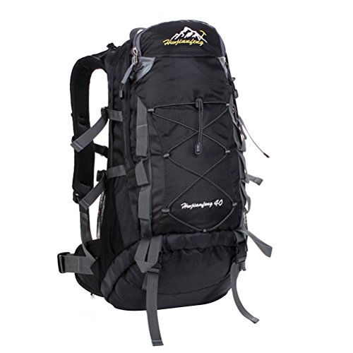 WWL Fashion 40L Hiking Backpack Waterproof Water Resistant Backpacking Bag Outdoor Sport Daypack for Climbing Mountaineering Camping Water Bladder Bag