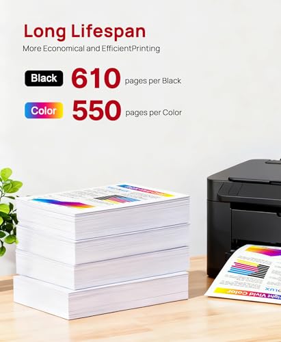 HALLOLUX PG-540XL CL-541XL Ink Cartridges Replacement for Canon 540 541 PG 540 XL CL 541 XL Multipack for Canon TS5150 for Pixma MG3600 MG3650 MX475 MX535 MG3500 MG3550 (Black and Colour)